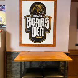 Brass Boars Den Pub - This is where I am having a drink.