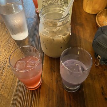 Lola’s by MFK - Calamansi juicy and Ube Horchata samples - Filipino Near Me - Anaheim, California Lola’s by MFK - Calamansi juicy and Ube Horchata samples - Filipino Near Me - Anaheim, California