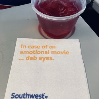 Southwest Airlines - Complimentary cranberry juice - Airlines Near Me - Reno, Nevada Southwest Airlines - Complimentary cranberry juice - Airlines Near Me - Reno, Nevada