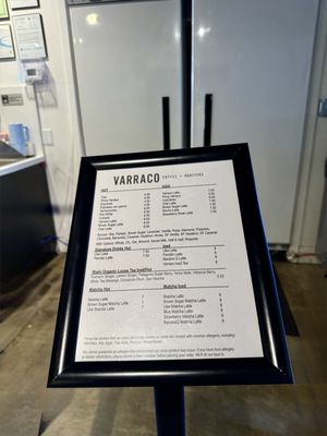 Menu photo 1 Varraco Coffee + Roasters Palm Desert, CA Menu photo 1 Varraco Coffee + Roasters Palm Desert, CA