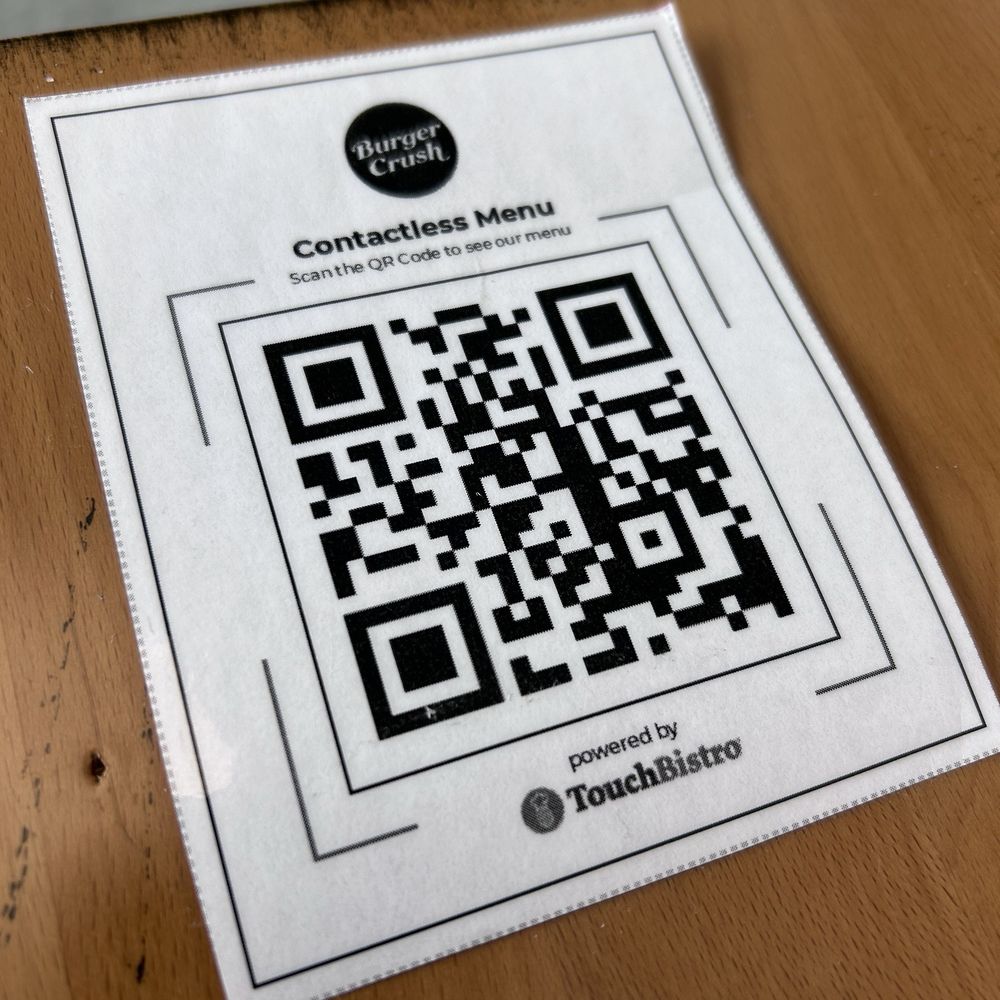 QR scan for menu