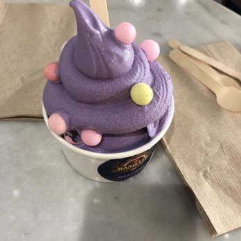 Basilur - Ube ice cream with rice puffs. - Coffee & Tea Near Me - Buena Park, California