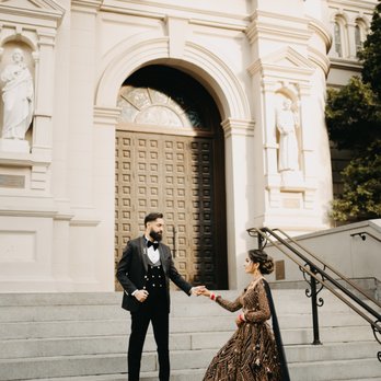 B Anu Designs - Black and Copper tone Reception dress by B Anu Designs - Women's Clothing Near Me - Fremont, California