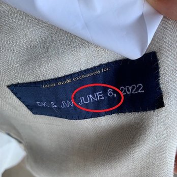 Beckett & Robb - Wrong date (our wedding was June 30...) - Bespoke Clothing Near Me - Seattle, Washington Beckett & Robb - Wrong date (our wedding was June 30...) - Bespoke Clothing Near Me - Seattle, Washington