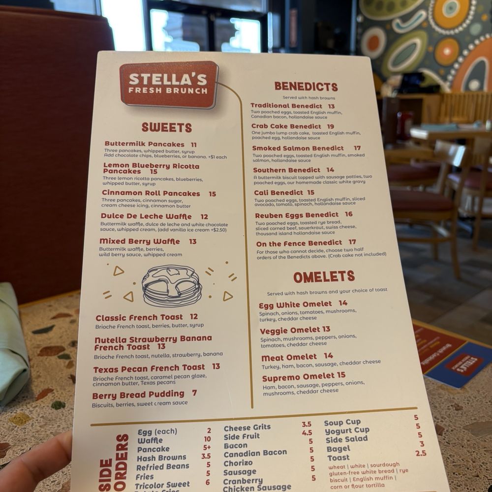 Stella's Fresh Brunch - Menu - Breakfast & Brunch Near Me - Pearland, Texas