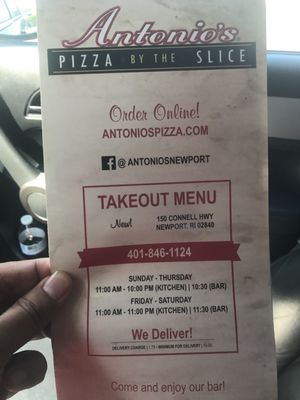Menu photo 6 Antonio's Pizza Newport, RI