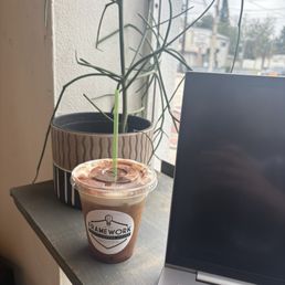 Iced mocha latte Iced mocha latte