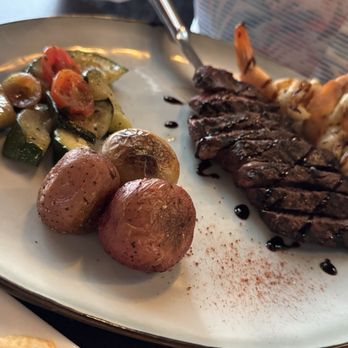 Oceana - Surf & turf & roasted vegetables - Seafood Near Me - Rancho Mirage, California Oceana - Surf & turf & roasted vegetables - Seafood Near Me - Rancho Mirage, California