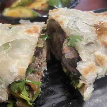 Noodle House - Inside of the best beef roll I've ever had - Noodles Near Me - Midland, Texas Noodle House - Inside of the best beef roll I've ever had - Noodles Near Me - Midland, Texas