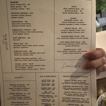 Leona's - Main Menu - Sushi Bars Near Me - Studio City, California Leona's - Main Menu - Sushi Bars Near Me - Studio City, California
