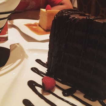 Hap's Original Steaks & Seafood - 7 layer chocolate cake, cheese cake in background - Seafood Near Me - Pleasanton, California