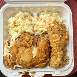 Fried Chicken with coleslaw
