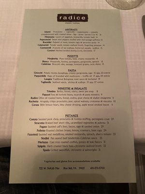 Menu photo 2 Radice Blue Bell, PA