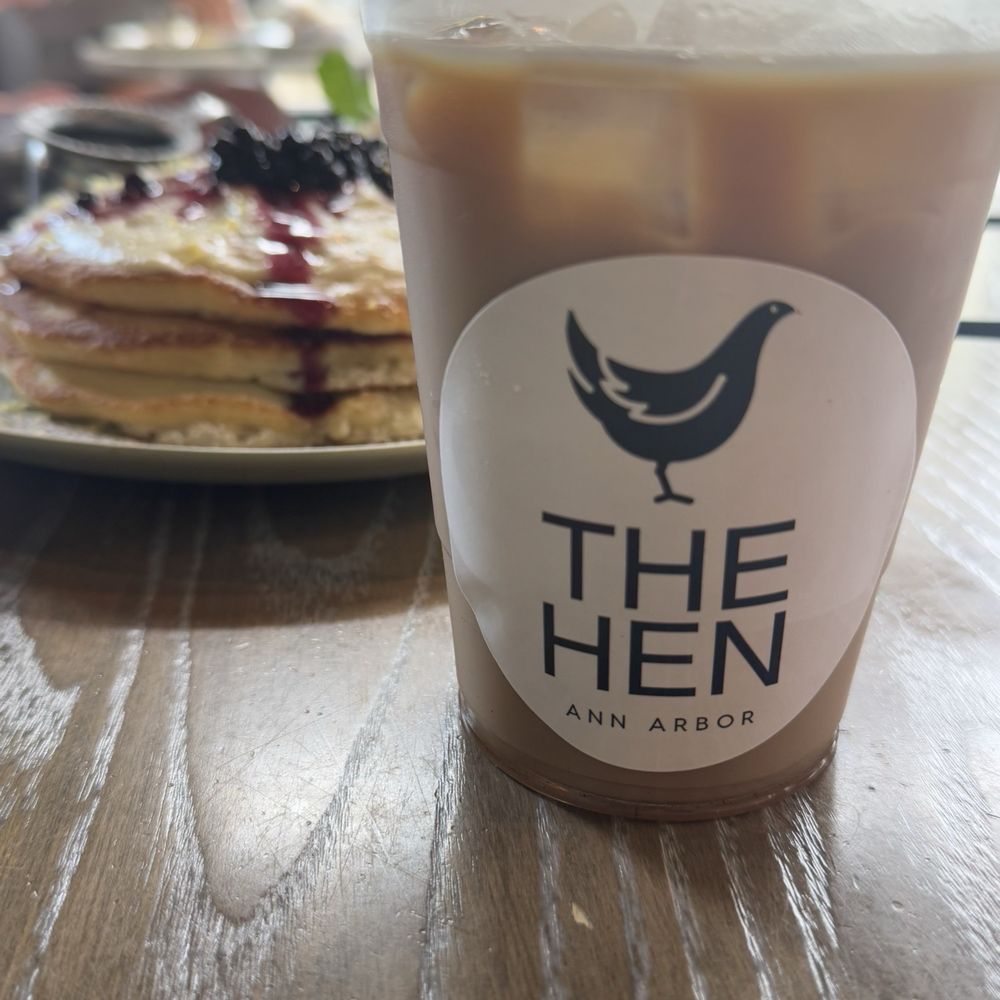 The Hen - Iced vanilla latte - Breakfast & Brunch Near Me - Ann Arbor, Michigan