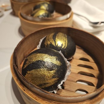 Yong Chuan - AYCE Dim Sum for $39- Custard Buns. Made with cuttlefish ink so not for me, but they loved it - Coffee & Tea Near Me - New York, New York Yong Chuan - AYCE Dim Sum for $39- Custard Buns. Made with cuttlefish ink so not for me, but they loved it - Coffee & Tea Near Me - New York, New York