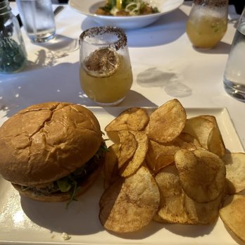 Napa Valley Bistro - Fallon Hills Lamb Burger is good - New American Near Me - Napa, California