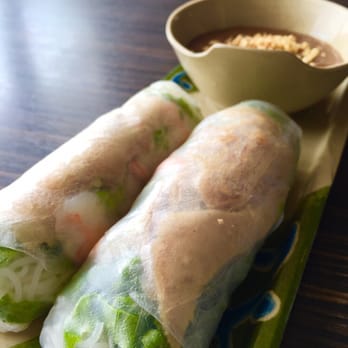 Saigon Block - #2. Spring rolls. Noodles, lettuce, shrimp and pork. They season the pork so it adds extra flavor to the spring rolls. - Vietnamese Near Me - Richardson, Texas Saigon Block - #2. Spring rolls. Noodles, lettuce, shrimp and pork. They season the pork so it adds extra flavor to the spring rolls. - Vietnamese Near Me - Richardson, Texas