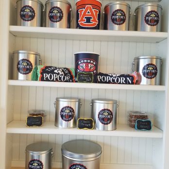 The Auburn Popcorn Company - Popcorn tins that are refillable at a discounted price - Popcorn Shops Near Me - Auburn, Alabama The Auburn Popcorn Company - Popcorn tins that are refillable at a discounted price - Popcorn Shops Near Me - Auburn, Alabama