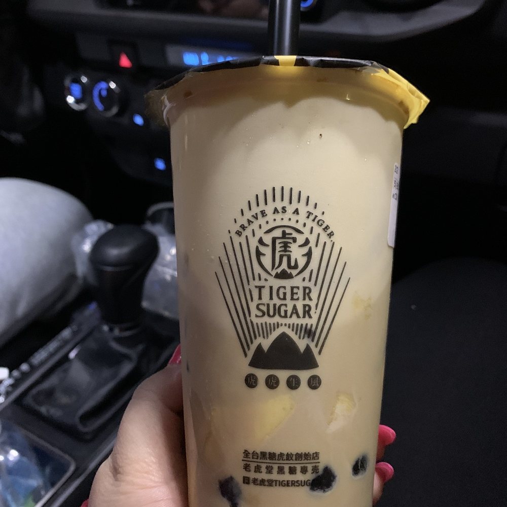 Tiger Sugar - Happy New Year! 新年快樂! This is #5 from their menu. The pudding compliments the drink. Boba was fresh and warm. - Bubble Tea Near Me - Beaverton, Oregon Tiger Sugar - Happy New Year! 新年快樂! This is #5 from their menu. The pudding compliments the drink. Boba was fresh and warm. - Bubble Tea Near Me - Beaverton, Oregon