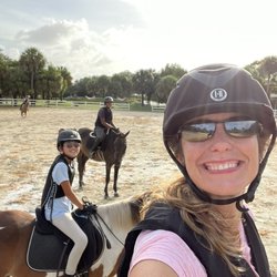 Bricole Reincke on a group trail ride at the Southwest Ranches Equestrian Park.