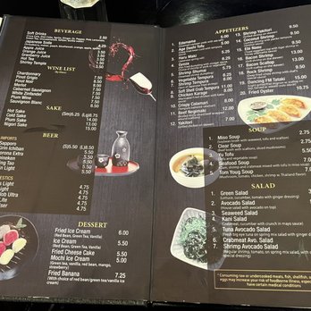 Osaka - Menu - apps, dessert, beverages, wine, sake, beer, soup, salad - Japanese Near Me - Shoreham, New York