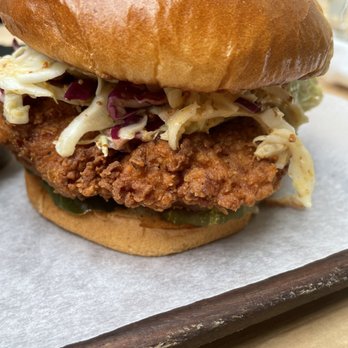Laurel Tavern - Crispy Chicken Sandwich - New American Near Me - Studio City, California Laurel Tavern - Crispy Chicken Sandwich - New American Near Me - Studio City, California