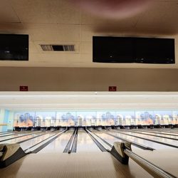 Shatto 39 Lanes - Just opened, getting ready for a bowling party.