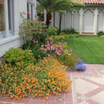 Tamar Carson Landscaping - Julia Morgan house with patio (based on Hearst Castle patios) and garden - Landscaping Near Me Tamar Carson Landscaping - Julia Morgan house with patio (based on Hearst Castle patios) and garden - Landscaping Near Me