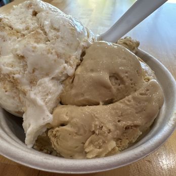 Rose Rock Microcreamery  - Honey cashew and Salted caramel - Ice Cream & Frozen Yogurt Near Me - Tulsa, Oklahoma