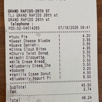 Tous Les Jours - Prices - Bakeries Near Me - Grand Rapids, Michigan Tous Les Jours - Prices - Bakeries Near Me - Grand Rapids, Michigan