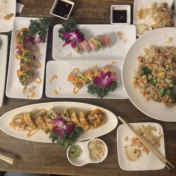 Kuma Sushi - We already started before the picture but it was still a good picture - Sushi Bars Near Me - Bakersfield, California