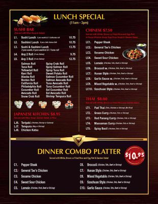 Menu photo 5 Peking Tokyo Langhorne, PA