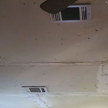 Royal Air Conditioning - The registers not lined up, nor put where they were asked. The one to right, is in front of the front door. (Not secured) - Heating & Air Conditioning/HVAC Near Me - Houston, Texas