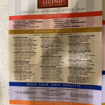 The Legend Restaurant and Bakery - Menu 5 - American Near Me - New Castle, Delaware The Legend Restaurant and Bakery - Menu 5 - American Near Me - New Castle, Delaware