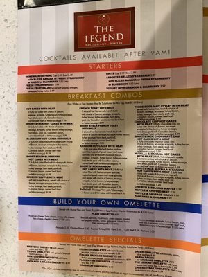 Menu photo 3 The Legend Restaurant and Bakery New Castle, DE Menu photo 3 The Legend Restaurant and Bakery New Castle, DE