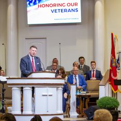 Parkside Baptist Church - A Veteran's Day service at the PARKSIDE BAPTIST CHURCH of Mesquite, Texas