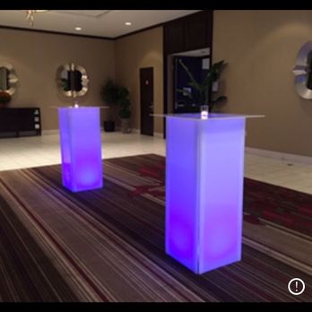 iLoungeDecor - Highboy led acrylic tables. Choose your theme color - Furniture Rental Near Me iLoungeDecor - Highboy led acrylic tables. Choose your theme color - Furniture Rental Near Me