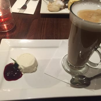 Prezzo - Mini Panna cotta and a latte - Pizza Near Me - Glasgow, GLG