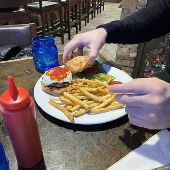 Lazy Dog Saloon - Burger with cheese - Comfort Food Near Me - Ridgway, Colorado Lazy Dog Saloon - Burger with cheese - Comfort Food Near Me - Ridgway, Colorado