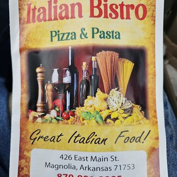 Italian Bistro - Menu cover - Italian Near Me - Magnolia, Arkansas Italian Bistro - Menu cover - Italian Near Me - Magnolia, Arkansas