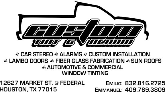 Custom Tint & Alarm