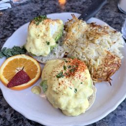 CLASSIC EGGS BENEDICT with avocado instead of ham CLASSIC EGGS BENEDICT with avocado instead of ham