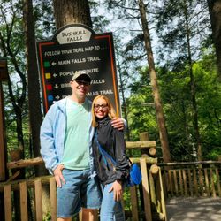 Babbling Brook Cottages - Wifey and I at Bushkill Falls
