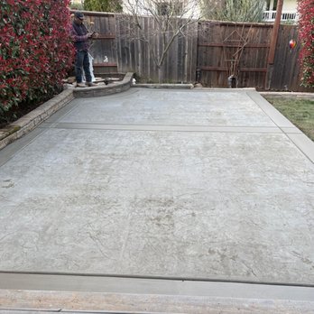J Garcia Concrete - Finished patio - Masonry/Concrete Near Me