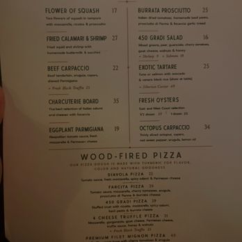450 Gradi - Menu - Italian Near Me - Coral Gables, Florida 450 Gradi - Menu - Italian Near Me - Coral Gables, Florida