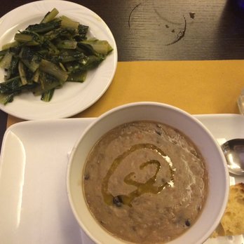Sotto Sopra - Healthy bean soup (so nice when you're tired of pasta) and greens - Italian Near Me - Bologna, BO Sotto Sopra - Healthy bean soup (so nice when you're tired of pasta) and greens - Italian Near Me - Bologna, BO