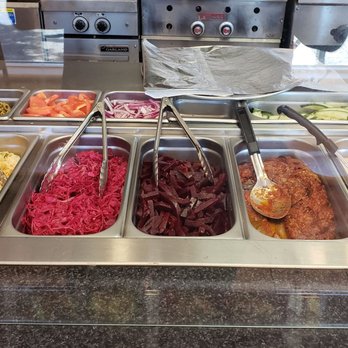 Olive Kebab Restaurant - Toppings Table - Mediterranean Near Me - Toronto, Ontario