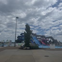 Closed slides on the right/south side of the park. Closed slides on the right/south side of the park.