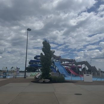 Cedar Point Shores - Closed slides on the right/south side of the park. - Water Parks Near Me - Sandusky, Ohio
