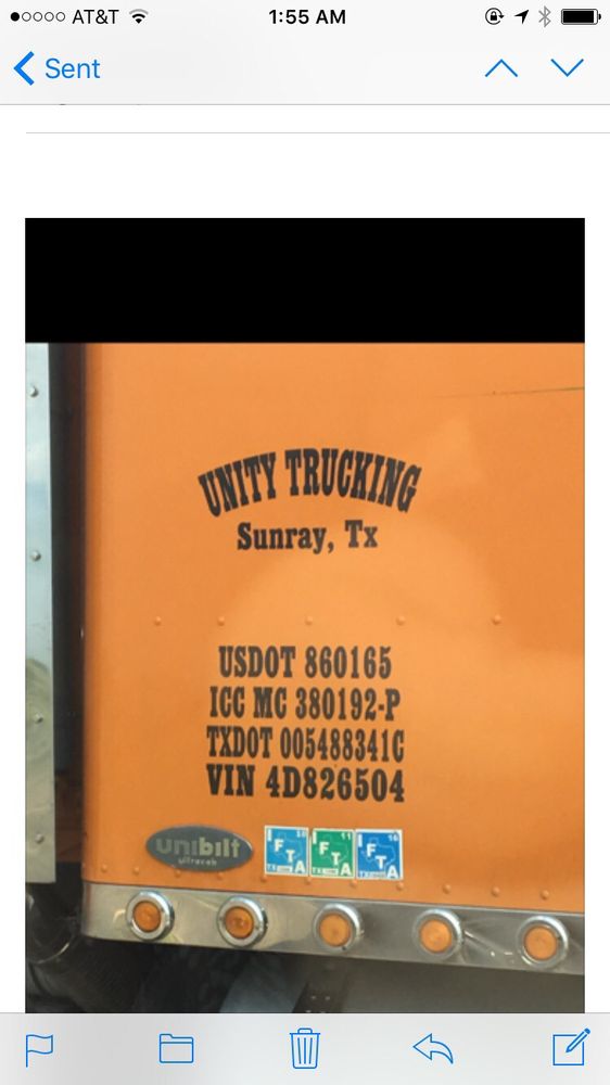 UNITY TRUCKING Request a Quote 900 Highway Ave, Sunray, Texas